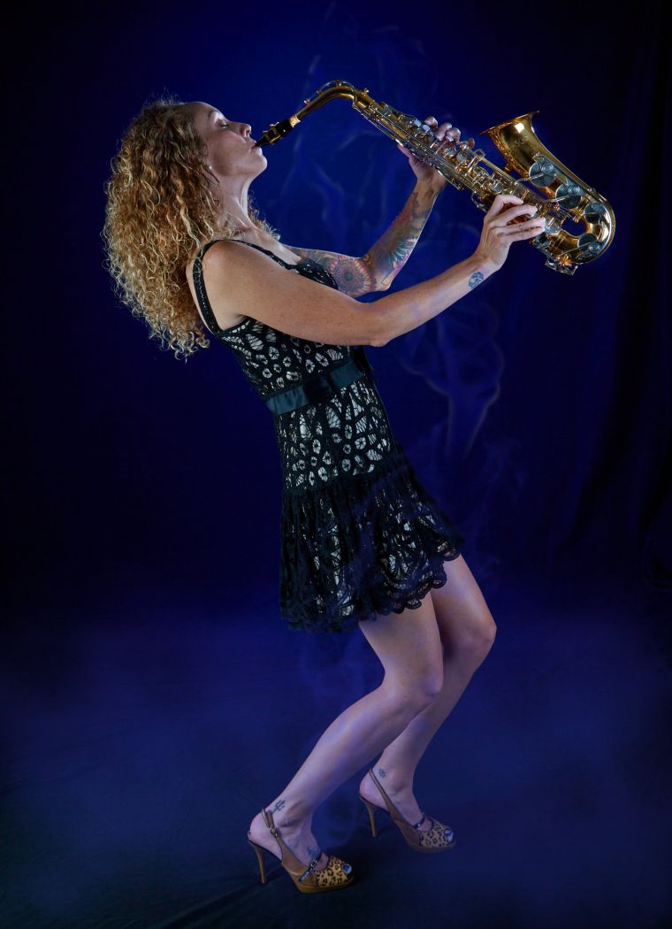 Chrissy and her Saxophone