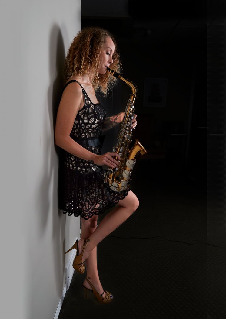 Chrissy and her Saxophone